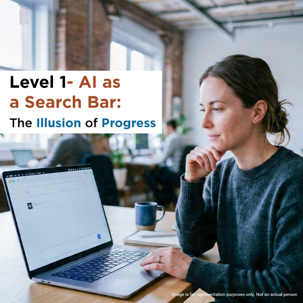 AI as a search bar illusion of progress